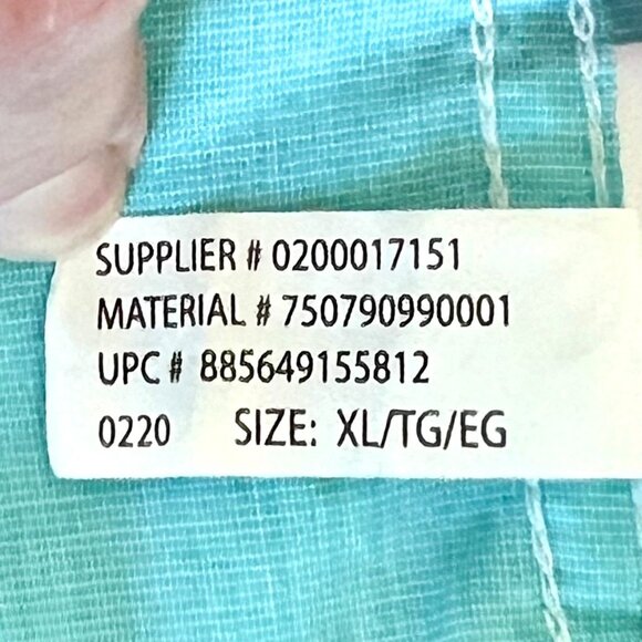 Chaps Easy Care Mens XL Blue Short-Sleeve Button-Up Shirt White Floral Pattern - Picture 5 of 15